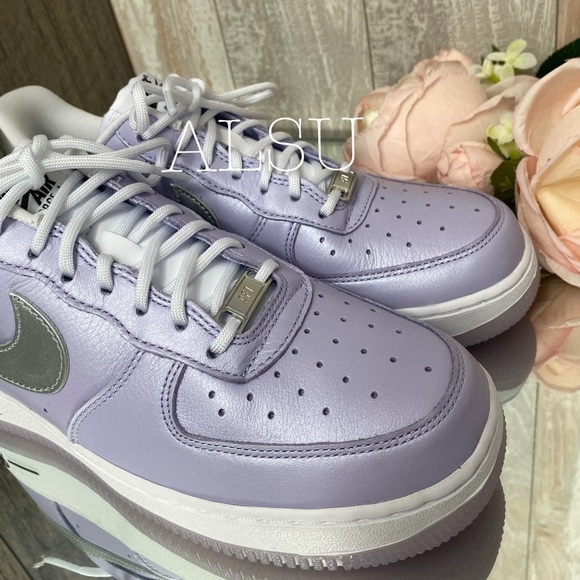 Nike Air Force 1’07 Leather Oxygen Purple W AUTHEN - Picture 6 of 11